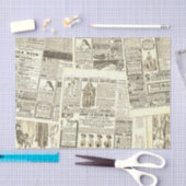 oude krant compositie tissuepapier (Craft)