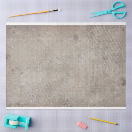 Oude  krant Grungy Grey Tissue Paper Tissuepapier (Craft)