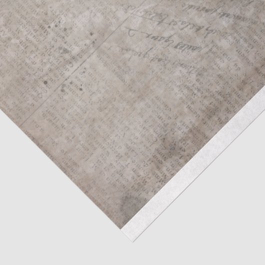 Oude  krant Grungy Grey Tissue Paper Tissuepapier (Detail)