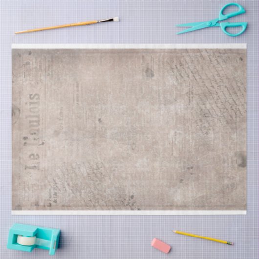 Oude krant Grungy Pink Tissue Paper Tissuepapier (Craft)