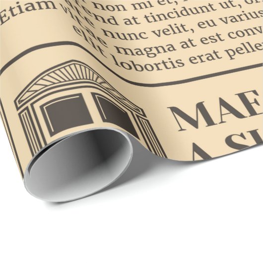 Oude krant . Krantenpapier met tekst a herstellen Cadeaupapier (Rol Hoek)