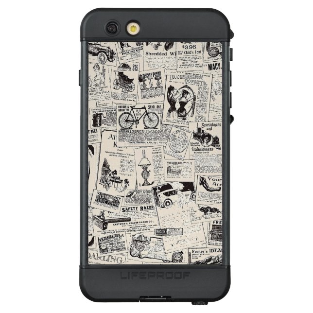Oude krant   LifeProof iPhone hoesje (Achterkant)