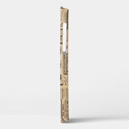 Oude krant:  papieren achtergrond. Case-Mate iPhone case (Achterkant / Links)