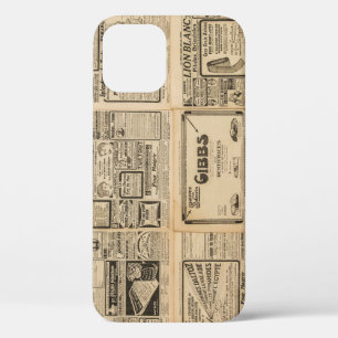 Oude krant:  papieren achtergrond. Case-Mate iPhone case