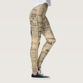 Oude krant:  papieren achtergrond. leggings (Rechts)