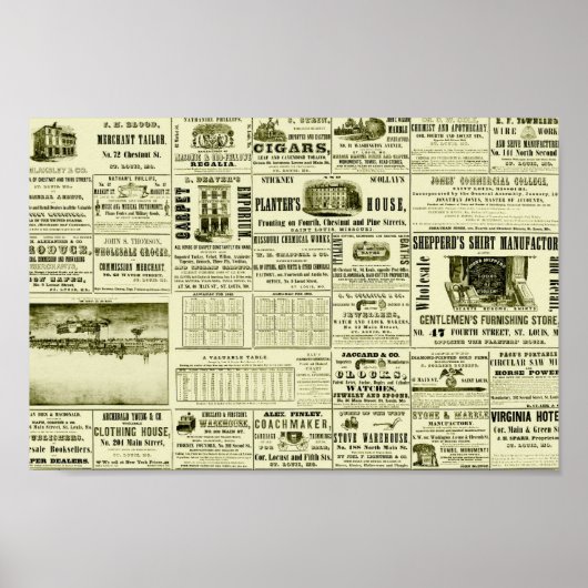 Oude krant poster (Voorkant)