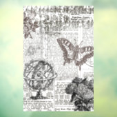 Oude krant raamsticker (Vel 3)