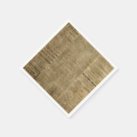 Oude  krant servetten (Hoek)