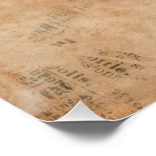 Oude  krant Torn 2 Poster (Hoek)