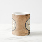 Oude  krant Torn Monogram Koffiemok (Center)