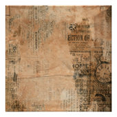 Oude  krant Torn One Poster (Voorkant)