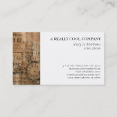 Oude krant Torn One Visitekaartje (Achterkant)