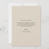 Oude krantenstijl Geboorte Aankondiging Kaart (Achterkant)