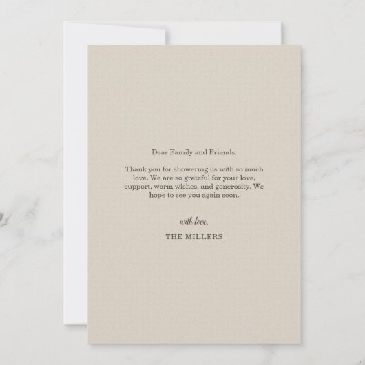 Oude krantenstijl Geboorte Aankondiging Kaart (Achterkant)