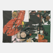 Oude kreeftchampagne; Elke elegante feest Theedoek (Horizontaal)