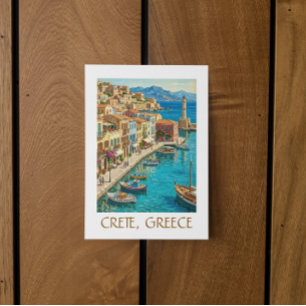 Oude Kreta Griekenland Mediterraan Reis Landschap Briefkaart