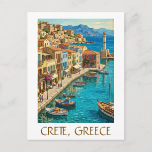 Oude Kreta Griekenland Mediterraan Reis Landschap Briefkaart