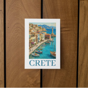 Oude Kreta Griekenland Mediterraan Reis Landschap Kaart
