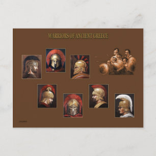 Oude krijgers briefkaart