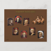 Oude krijgers briefkaart (Voorkant)