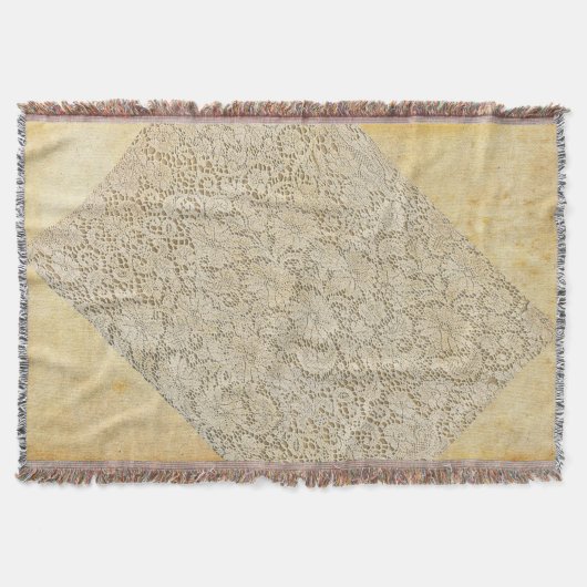 Oude kroeslantaarn Floral Pattern + jouw ideeën Deken (Voorkant)