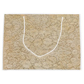 Oude kroeslantaarn Floral Pattern + jouw ideeën Large Cadeautasje (Voorkant)