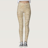 Oude kroeslantaarn Floral Pattern + jouw ideeën Leggings (Voorkant)