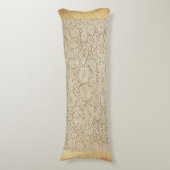 Oude kroeslantaarn Floral Pattern + jouw ideeën Lichaamskussen (Voorkant Verticaal)