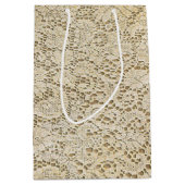 Oude kroeslantaarn Floral Pattern + jouw ideeën Medium Cadeauzakje (Voorkant)