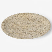 Oude kroeslantaarn Floral Pattern + jouw ideeën Papieren Bordje (Gekanteld)