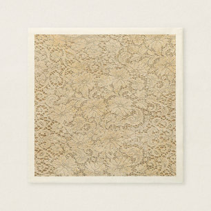 Oude kroeslantaarn Floral Pattern + jouw ideeën Servetten