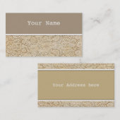 Oude kroeslantaarn Floral Pattern + jouw ideeën Visitekaartje (Voorkant / Achterkant)