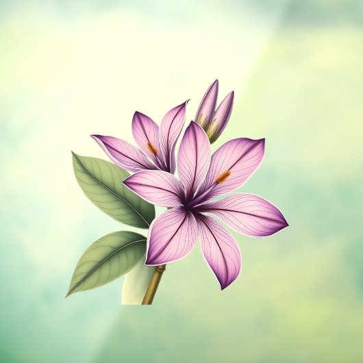 Oude krokus raamsticker (Vel 3)