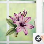 Oude krokus raamsticker (Huis)
