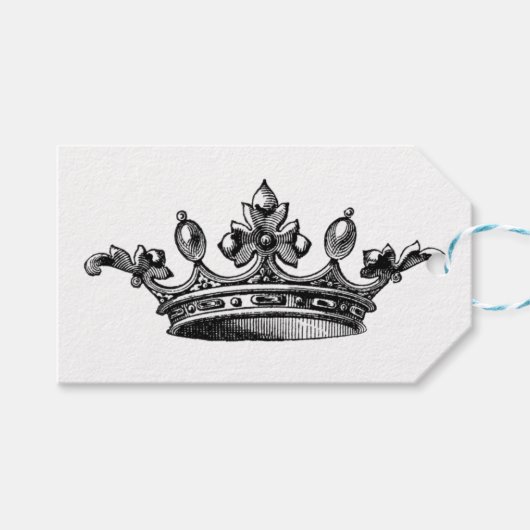 Oude Kroon Cadeaulabel (Voorkant (Horizontaal))