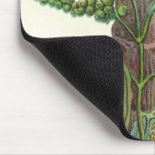 Oude kruiden en specerijen voor voedsel, zwarte pe muismat (Hoek)