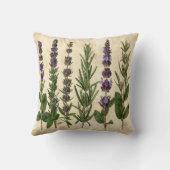 Oude Kruidenkussen - Botanische Rozemarijn Lavende Kussen (Achterkant)