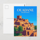 Oude Ksar van Ouadane Mauritanië Briefkaart (Voorkant / Achterkant)