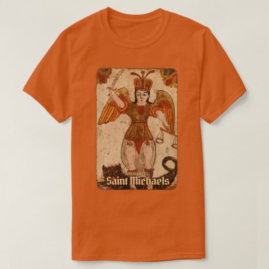 Oude Kunst Aartsengel Sint Michaels T-shirt (Design voorkant)