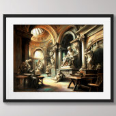 Oude Kunst Beeldhouwstudio Romeins Grieks Poster