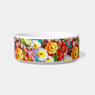 Oude Kunst Bloemmotief Lente Bloemen Sleutelbloem Voerbakje