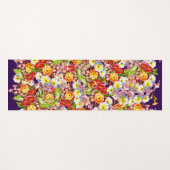 Oude Kunst Bloemmotief Lente Bloemen Sleutelbloem Yogamat (Voorkant (horizontaal))