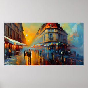 Oude kunst Frankrijk vintage  Poster