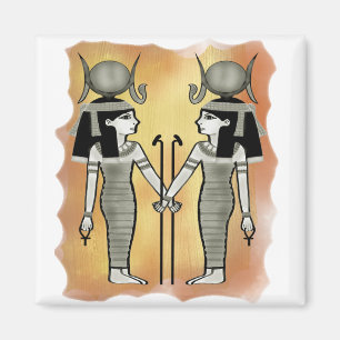 Oude kunst Hathor godin van liefde Egyptische god Magneet