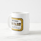 Oude kunst koffiemok (Voorkant links)