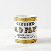 Oude kunst koffiemok (Center)