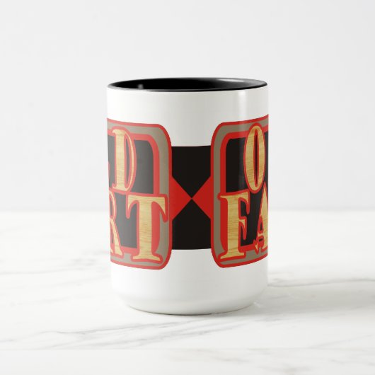 Oude kunst mok (Midden)