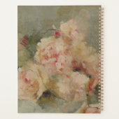 Oude Kunst Roze Rozen Planner (Achterkant)