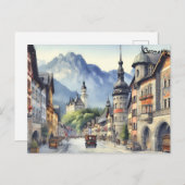 Oude Kunst vintage reizen berlijn Duitsland stad Briefkaart (Voorkant / Achterkant)