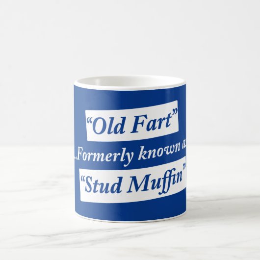 Oude kunst Voorheen gekend als Stud Muffin Koffiemok (Center)